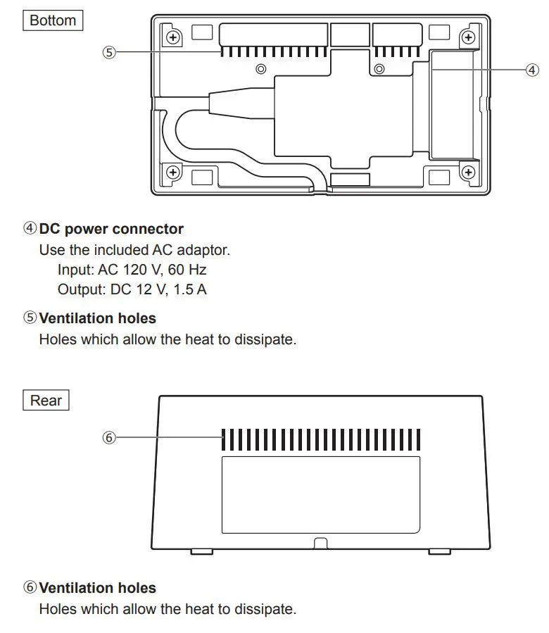 Panasonic WX-SZ200P Wireless Microphone System User Guide - Parts and their names