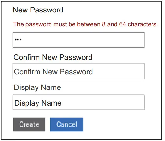Creating Password