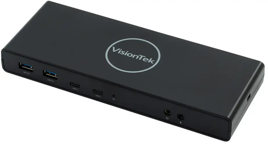 VisionTek VT4500 Dual Display 4K USB 3.0 USB-C Docking Station with Power Delivery - fig 1
