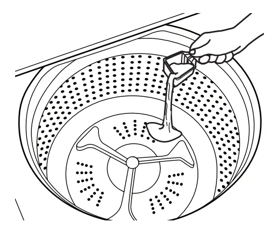 Adding He Detergent To Basket