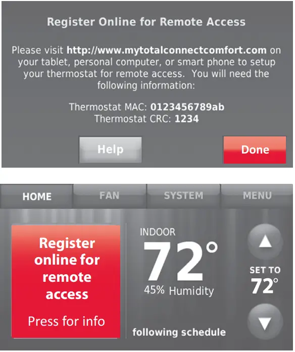 Register online for remote access