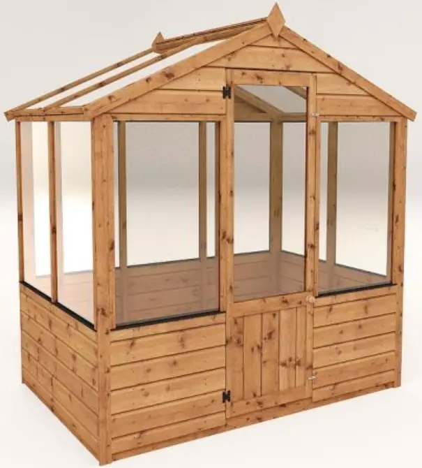 meRcia 04GREEN0406SD-V6 4x6 Greenhouse