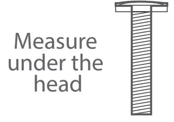Measure under the head