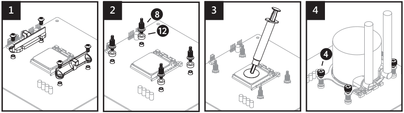 SILVER MONKEY SMX AIOSNO 240 Snowy ARGB CPU Cooler - fig 6