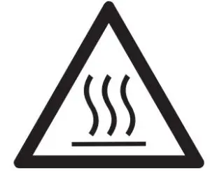 Caution! Hot surface