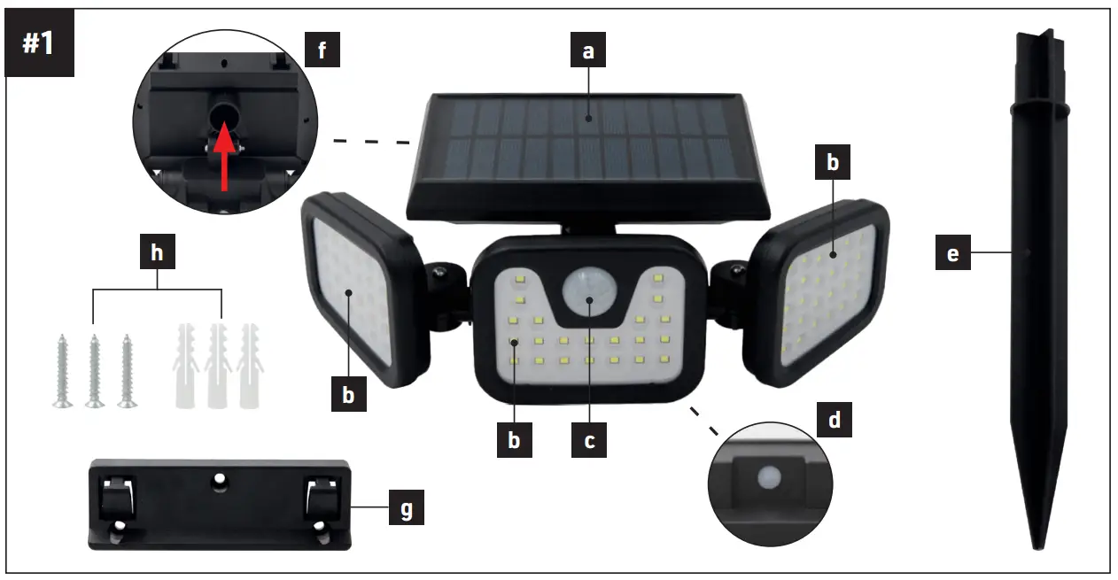 PAntA M33362 High Performance Solar Outdoor Light - Fig
