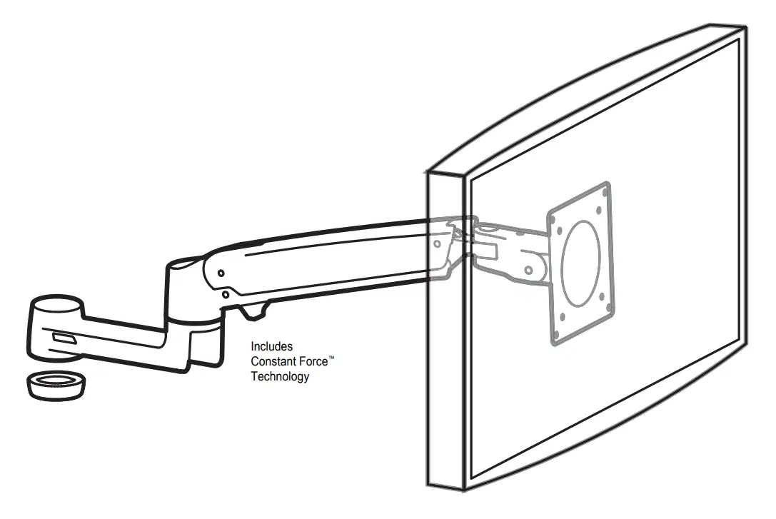 ergotron 98-130-224 LX Arm Extension and Collar Kit