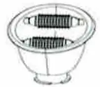 5 interchangeable cups sizes