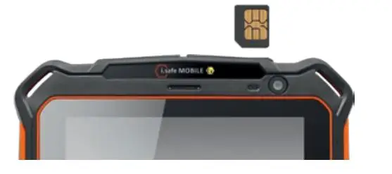 i Safe MOBILE M93A01 Tablet - INSTALLATION OF THE MICRO SIM CARD