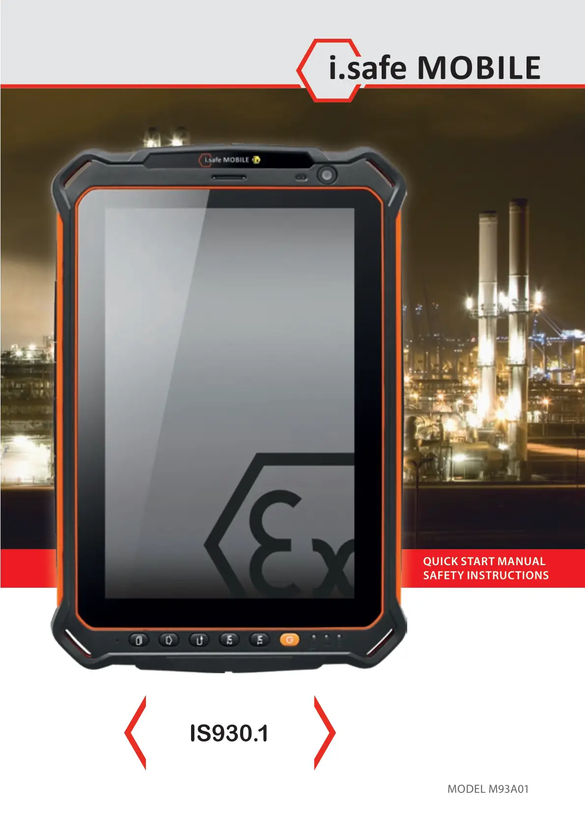 i Safe MOBILE M93A01 Tablet User Manual