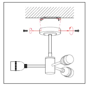 JOHN LEWIS Bistro 5lt Semi Flush - Excess cable