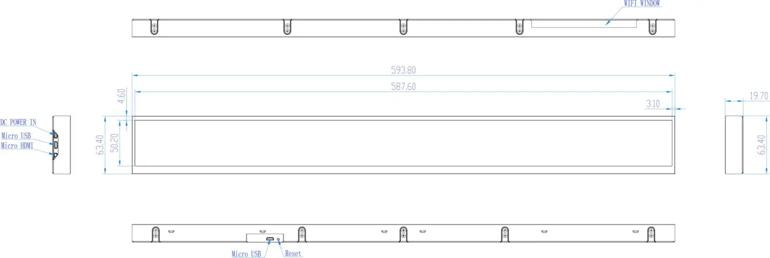 LG LD230EKS-FPN1 23 Inch Interactive Smart Shelf- ISS Size