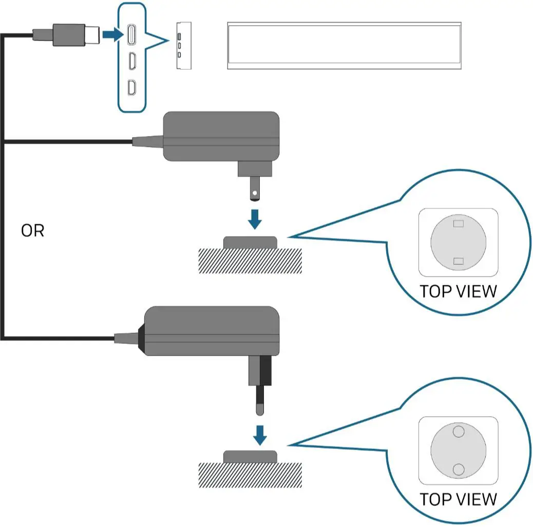 LG LD230EKS-FPN1 23 Inch Interactive Smart Shelf- Power Connection