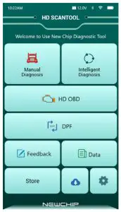 newchip HDT301 HD Enhanced Heavy Duty Truck Scanner - Function Menu