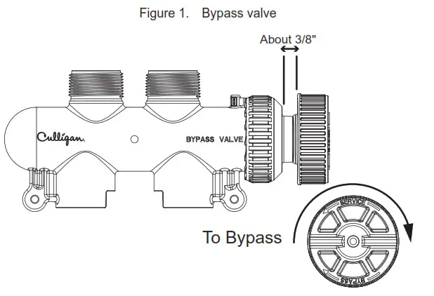 Culligan 2021 Smart High Efficiency Water Filters- Bypass Valve