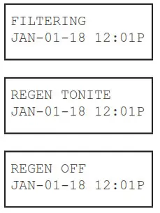 Culligan 2021 Smart High Efficiency Water Filters- Screen Display