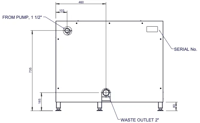 MACHINE DIMENSIONS Continued