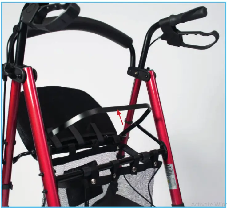 NRS Healthcare M87719 Lightweight 4 Wheel Rollator -- Rolglator