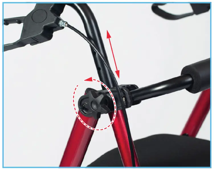 NRS Healthcare M87719 Lightweight 4 Wheel Rollator -- Rollator