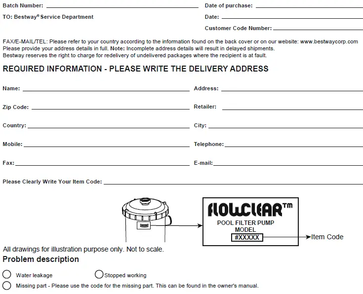 Bestway 58381 Flowclear Filter Pump FIG 8