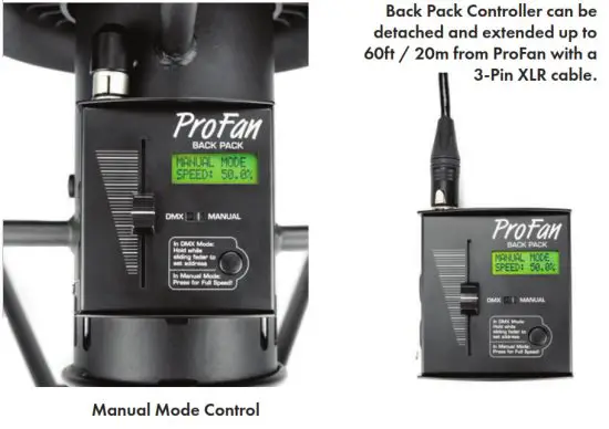 WLDSFXPROFAN Professional Variable Speed Fan - Manual