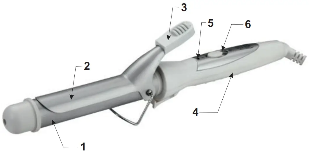 ADLEREUROPE AD 2106 Curling Iron Warm Metallic - fig