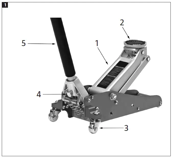MEEC TOOLS 011853 Garage Jack fig 1