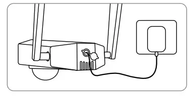 Reolink Duo 2K 4MP Twin Lenses Camera - Charge the Camera