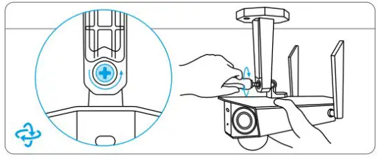 Reolink Duo 2K 4MP Twin Lenses Camera - Mount the Camera to Ceiling 2