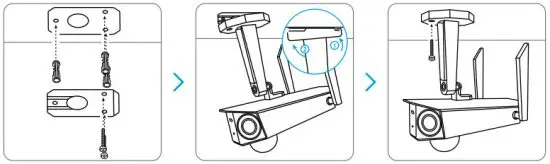 Reolink Duo 2K 4MP Twin Lenses Camera - Mount the Camera to Ceiling