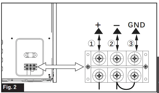 FURRION 12V Built-In Refrigerator - Connection 2