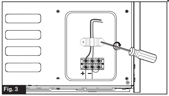 FURRION 12V Built-In Refrigerator - Connection 3
