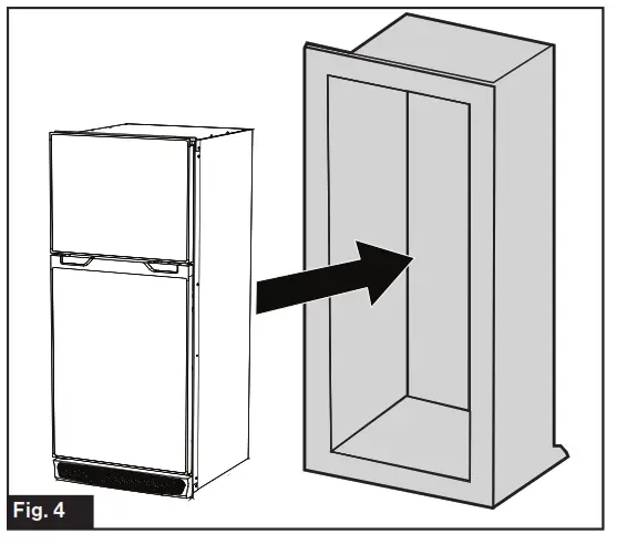 FURRION 12V Built-In Refrigerator - Sidewall