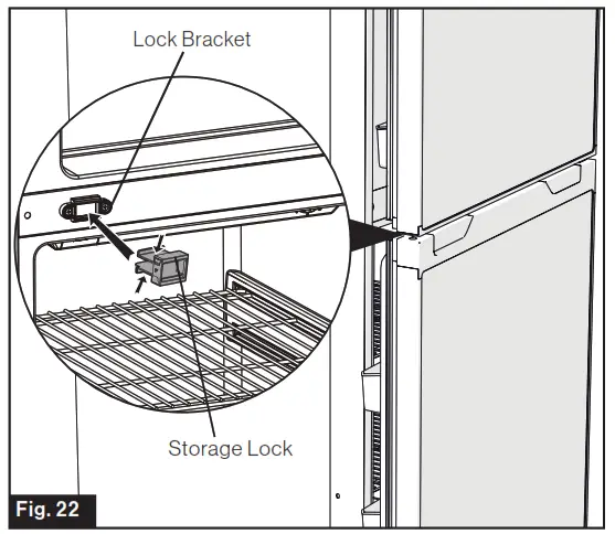 FURRION 12V Built-In Refrigerator - Storage