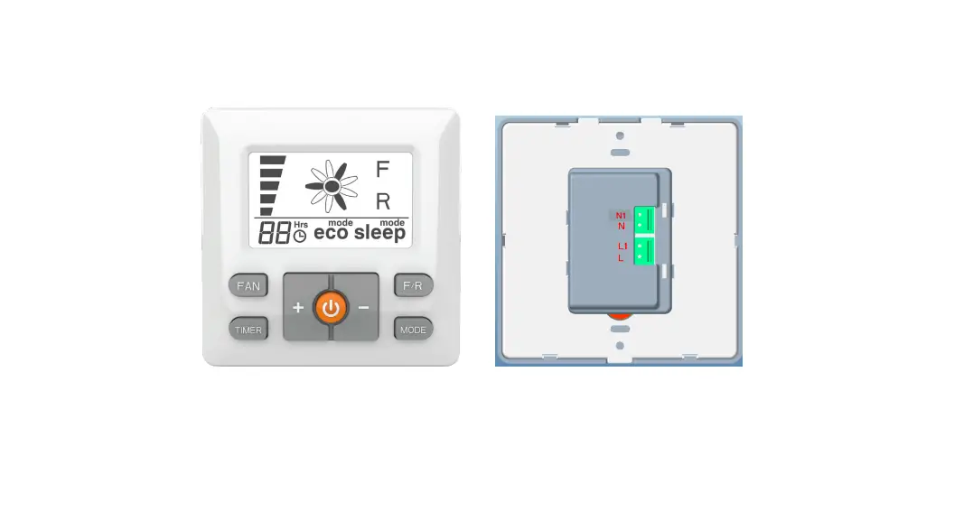Skyfan Skywcm-2 Dc Lcd Wall Controller Instruction Manual Skyfan Skywcm-2 Dc Lcd Wall Controller Instruction Manual