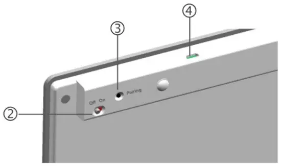 LMP WKB 1243 Wireless Bluetooth Keyboard - green LED