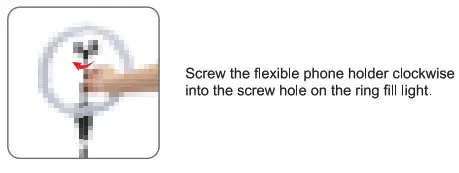 HUMBOLDT F-535 Ring Fill Light - phone holder