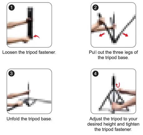 HUMBOLDT F-535 Ring Fill Light - tripot stand