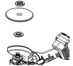 ECVV ELG2002Y Cordless Angle Grinder - Machine Specification 5