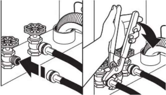 WTW4855HW - Connect Inlet Hoses 1