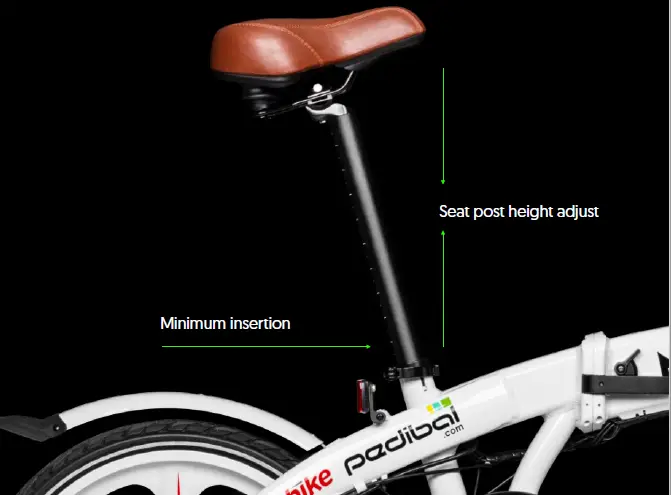 pedibal PCF46EBWHT Navigata Cite Folding Bike-10