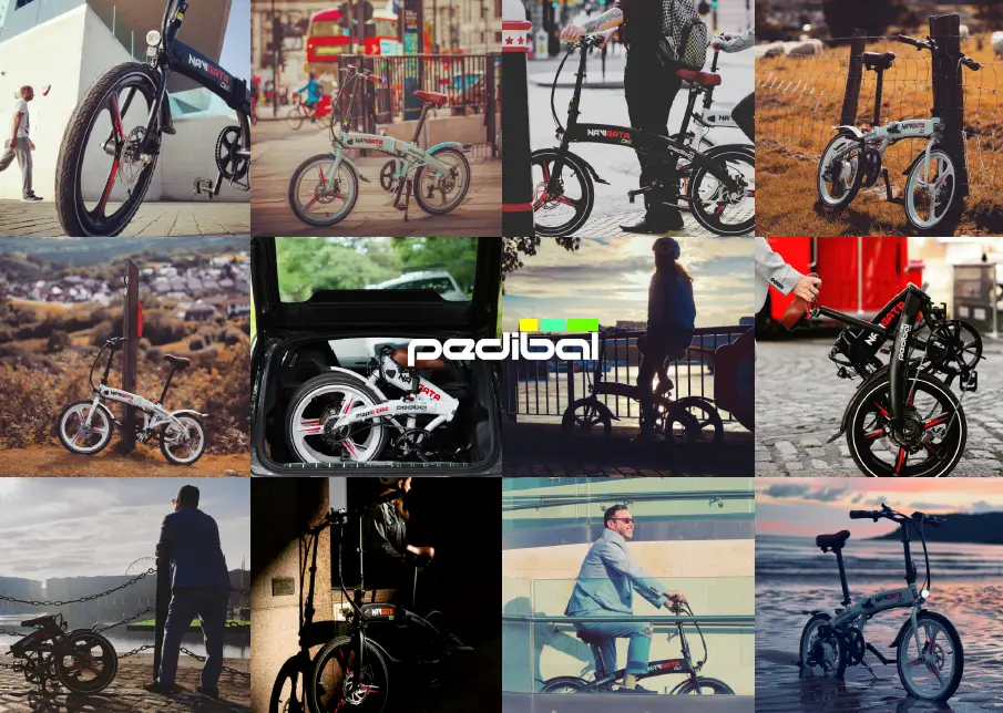 pedibal PCF46EBWHT Navigata Cite Folding Bike-11