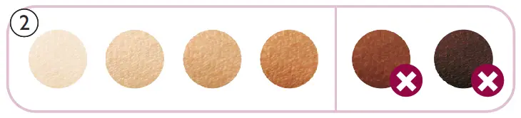 PHILIPS Hair Remover - Skin tone table