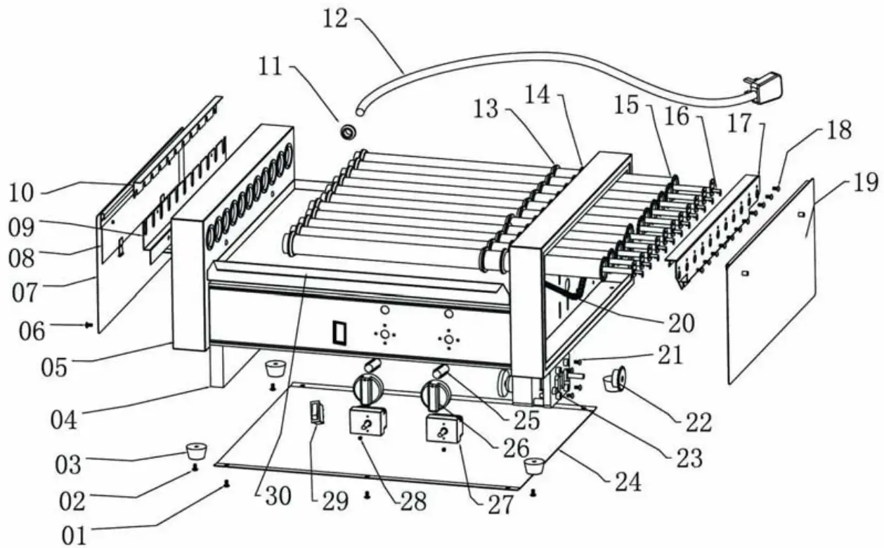 AVANTCO 177RG1830 Hot Dog Roller Grills - fig6