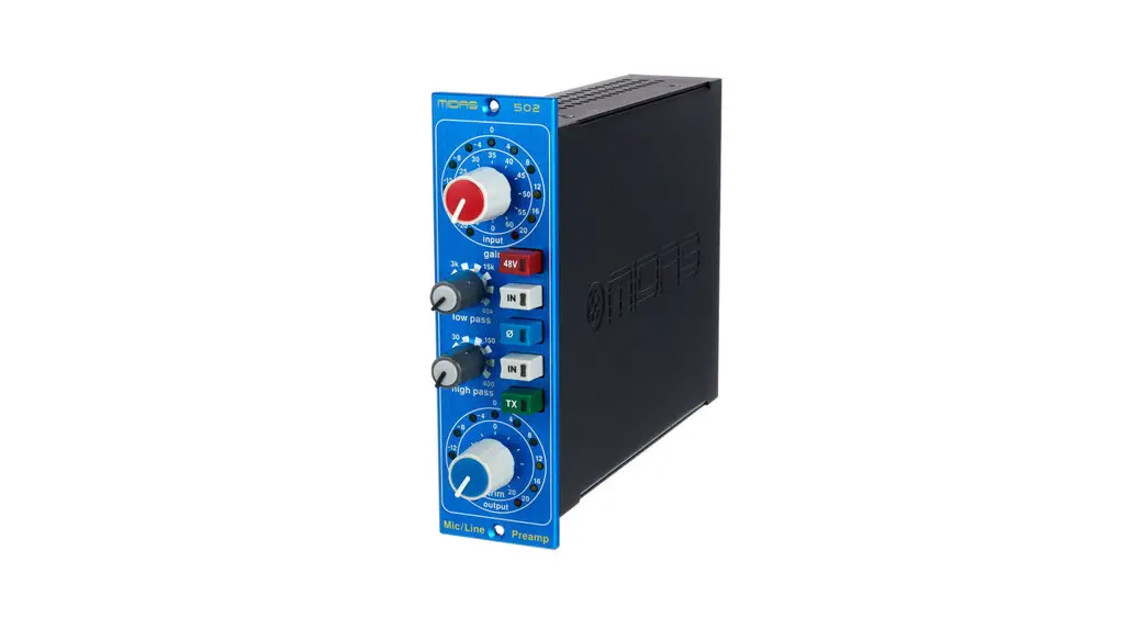 Midas 500 Series Microphone Preamplifier 502 User Guide