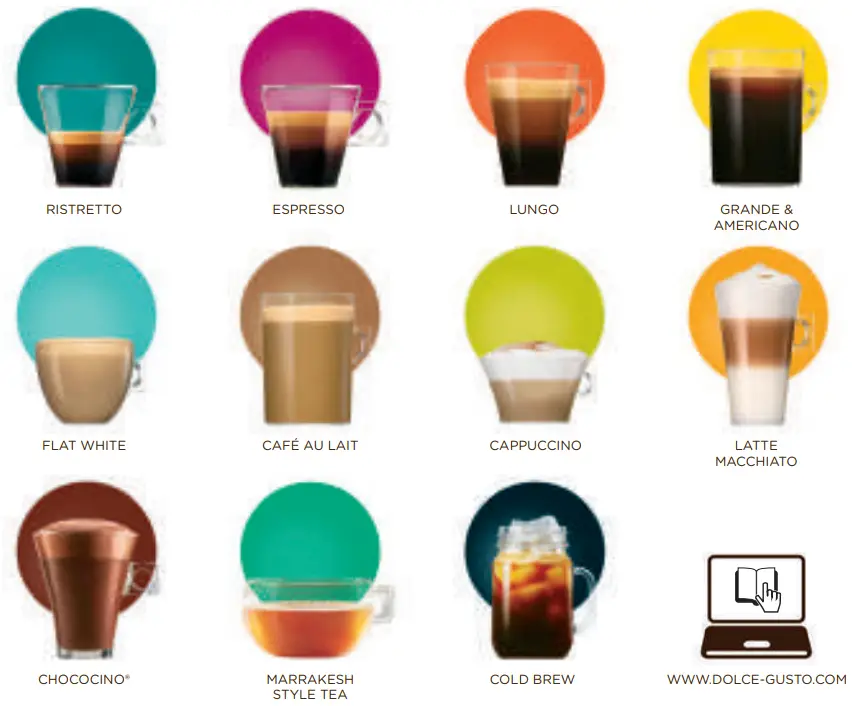 NESCAFE EC885M Dolce Gusto Mini Me Coffee Capsule - WHOLE FAMILY