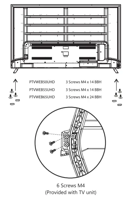 PYLE PTVWEB50UHD UHD DLED Smart TV-1