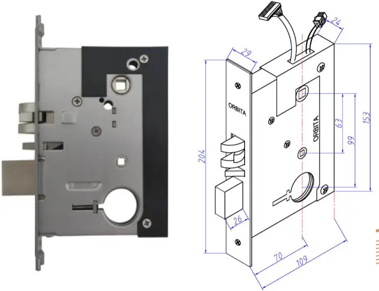 Orbita E3042SBT Bluetooth Hotel Lock-8