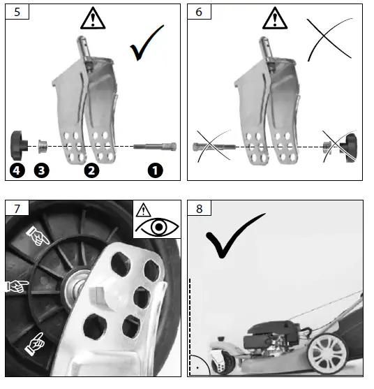 G de TRIKE 465D Big Wheeler Self Propelled Petrol Lawn Mower fig 11