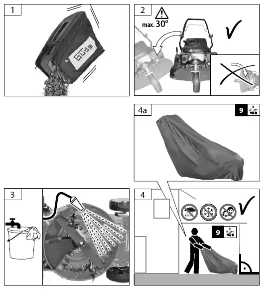 G de TRIKE 465D Big Wheeler Self Propelled Petrol Lawn Mower fig 19